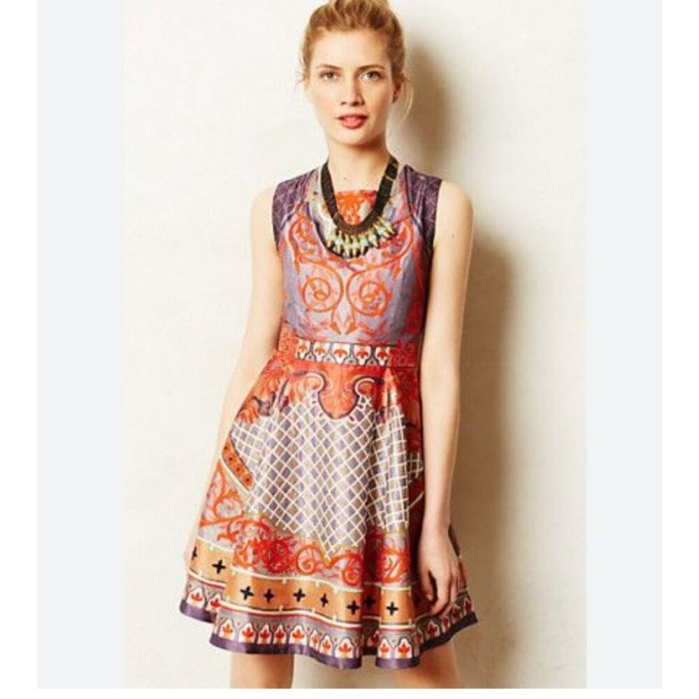 Anthropologie Pankaj and Nidhi Twilight Temple Dress. Size 2